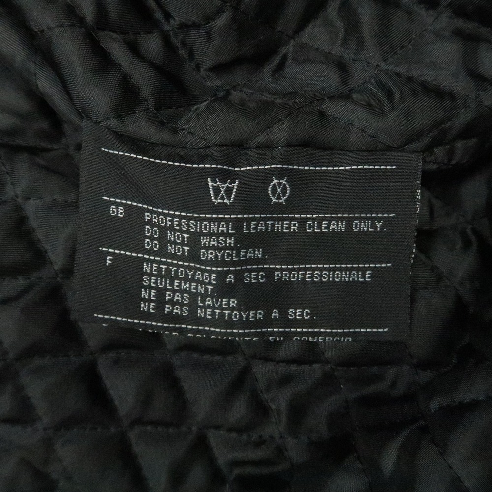 Harley Davidson Jacket Mens Medium Black Leather Bar Shield Quilt Lined Biker - Picture 7 of 15